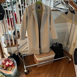 Zara Tan Lapel Overcoat